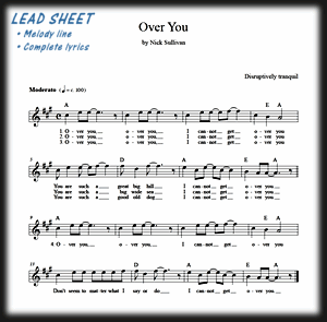 Leadsheet: guitar, lyrics and chords