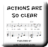 Button for purchasing the sheet music of Actions Are So Clear for $5.45