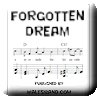Button for purchasing the sheet music of Forgotten Dream for $5.45