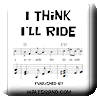 Button for purchasing the sheet music of I Think I'll Ride for $5.45