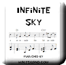 Button for purchasing the sheet music of Infinite Sky for $5.45