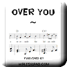 Button for purchasing the sheet music of Over You for $0.00