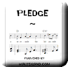 Button for purchasing the sheet music of Pledge for $5.45