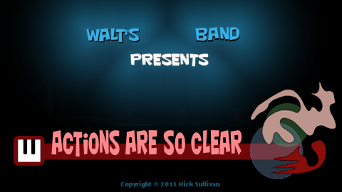 The title image of the video for Nick Sullivan's song 'Actions Are So Clear'