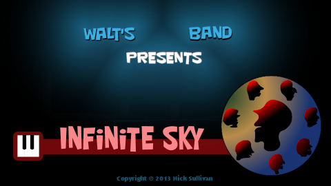 The title image of the video for Nick Sullivan's song 'Infinite Sky'