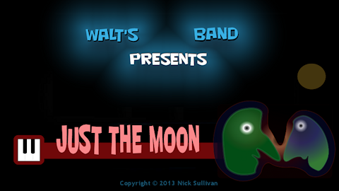 The title image of the video for Nick Sullivan's song 'Just The Moon'