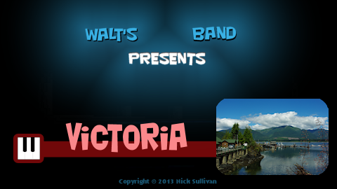 The title image of the video for Nick Sullivan's song 'Victoria'