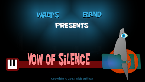 The title image of the video for Nick Sullivan's song 'Vow Of Silence'