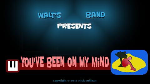The title image of the video for Nick Sullivan's song 'You’ve Been On My Mind'