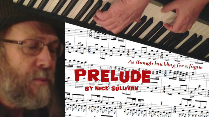 The title image of the video for Nick Sullivan's song 'Prelude'