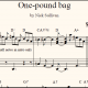 One-Pound Bag sheet music (detail)