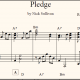 Pledge sheet music (detail)