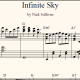 Infinite Sky sheet music (detail)