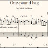One-Pound Bag sheet music (detail)